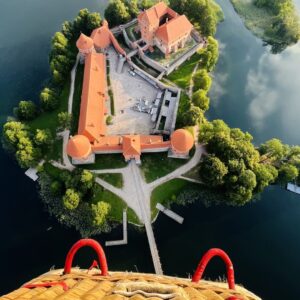Romantic Hot Air Balloon Flight over Trakai