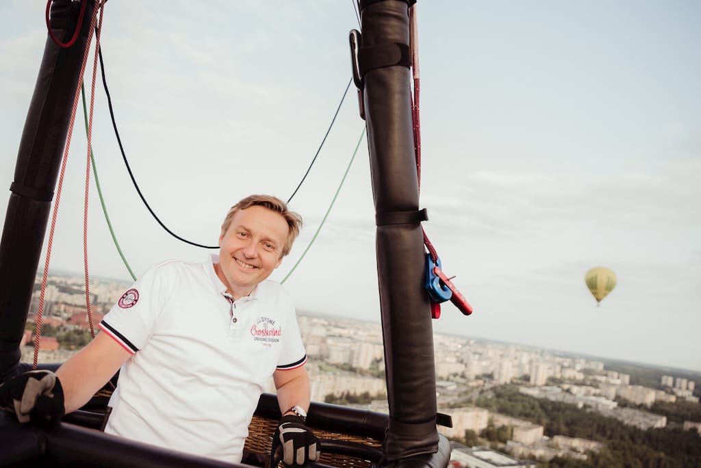 Hot Air Balloon pilot Saulius Kalašnikovas