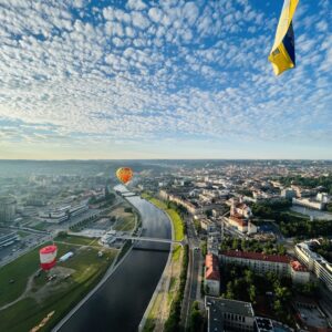 Hot Air Balloon Flight over Vilnius